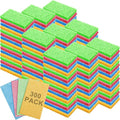 Zhengmy 300 Pieces Sponges Kitchen Compressed Sponges Bulk Natural Dish Sponge Compressed Wood Pulp Cleaning Sponge Without Scratching for Kitchen Bathroom 3.9 x 2.4 x 0.12 Inch (Multicolor)