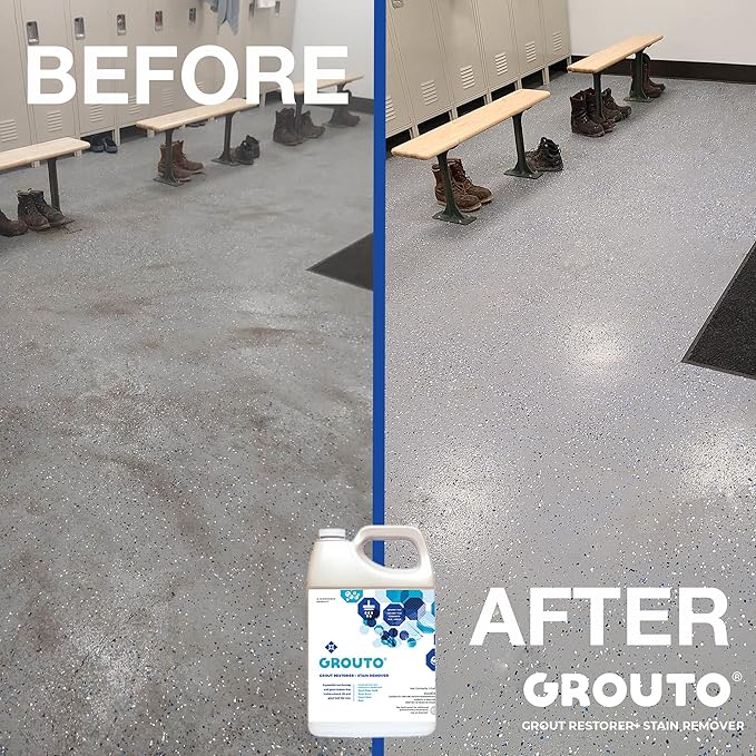 Grouto Grout Restorer &amp Stain Remover Concentrate Gallon (Each)…