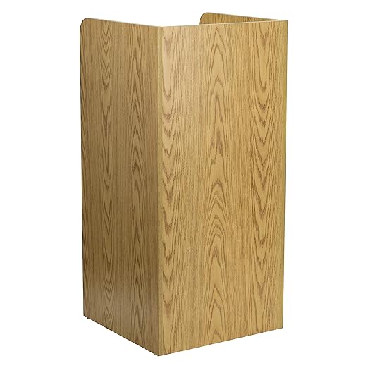EMMA + OLIVER Wood Tray Top Receptacle in Oak