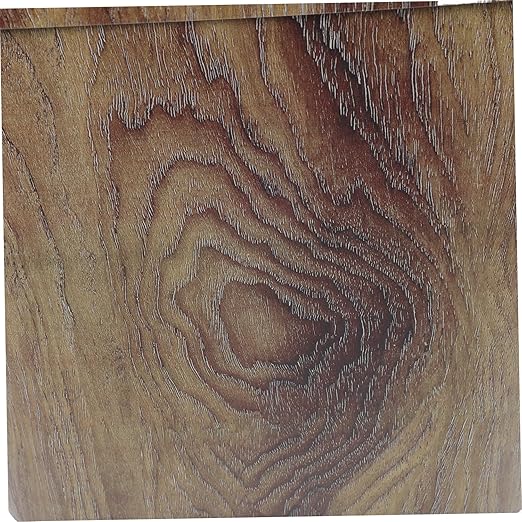 VOSAREA Oval Wood Grain Wastebasket Stylish Trash Can for Home Office Lidless Design for Quick Disposal Stain Resistant Rubbish Bin with Stable Ring Structure for Easy