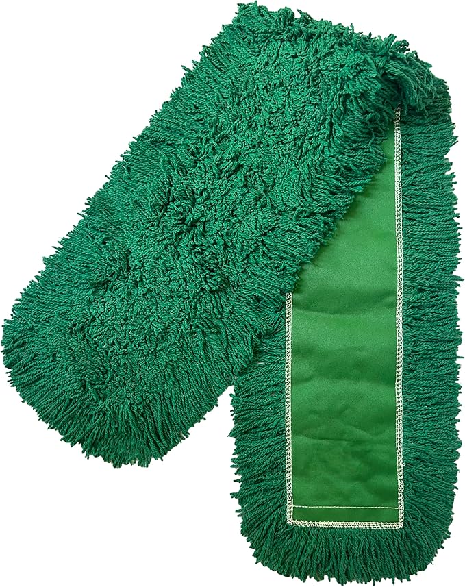 Ultimate Dust Mop Kit: Industrial-Grade Performance Heavy-Duty Frame Telescopic Handle - Green 36 Inch