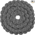 Roshtia 40 Pcs Stainless Steel Scrubber Bulk Large Steel Wool Scrubber 50 Gram Stainless Scourers Sponges Scouring Pads for Cleaning Dishes Stoves Pots Pan Cooker Hoods