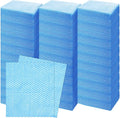 300 Pcs Disposable Cleaning Cloths Heavy Duty Disposable Dish Cloths for Kitchen 13.78x15.75in Reusable Dish Rags Cleaning Towels for Bathroom Household Clean Blue 300 Pack