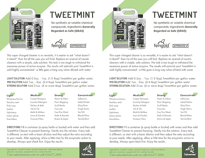 Best Natural Cleaning Product - TweetMint Enzyme Cleaner (64 oz.) All-Purpose