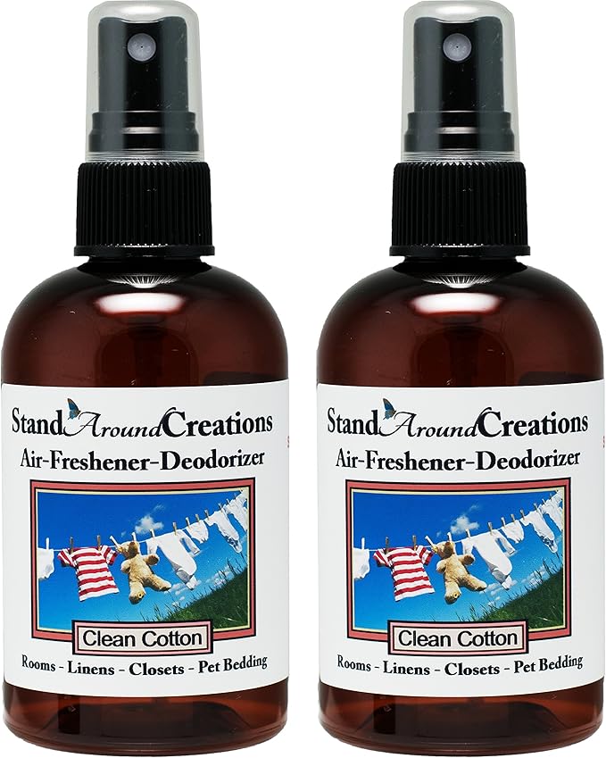 Concentrated Spray for Room - Scent: Clean Cotton 4oz. Set of 2 Clear