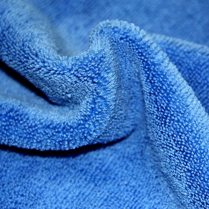 POLYTE Microfiber Cleaning Towel (16x24 in 18 Pack BlueGreenYellow)