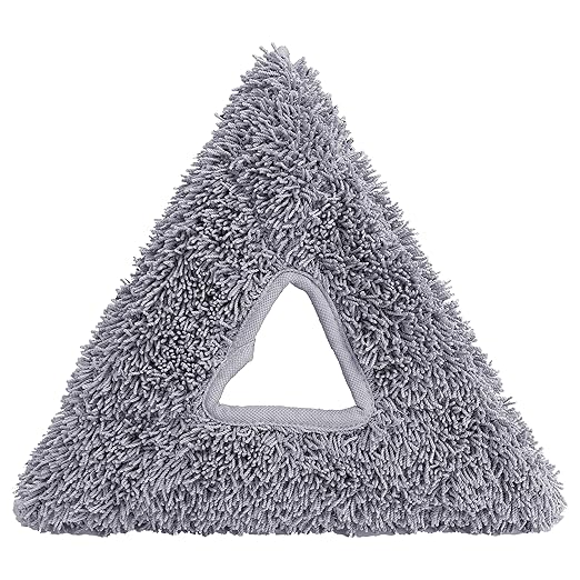 Unger Commercial Stingray Glass Washing Pads – Triangular Microfiber Pads for Efficient Indoor Window Cleaning SRPD2