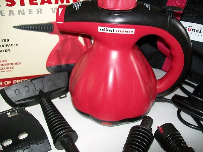 Scunci SS1000 Hand Held Steam Cleaner with Attachments