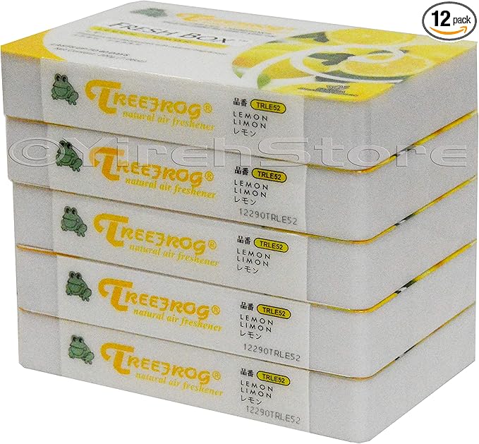 Air Freshener Lemon Scent 5 Pack Treefrog Fresh Box Lemon Tree Frog Last Long Large Size Car Air Freshener