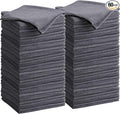 Nuenen Microfiber Cleaning Cloths for Cars 16 x 16 Inch Ultra Absorbent Car Towels Drying Reusable Cleaning Supplies House Kitchen Window Microfiber Towel (Gray60 Pcs)
