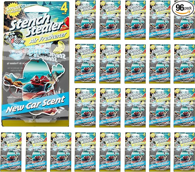 Car Air Fresheners- Long Lasting Scent Odor Eliminator Home Essentials Fresh Fragrance- 96 Pack- New Car