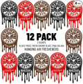 Chemical Guys Car Fresheners Hanging Air Fresheners Variety Scent Pack 12 Pack - for Cars Home Garage Workspace Dorm Room &amp More (4 x 3 Packs Black Frost Cherry Pina Colada)