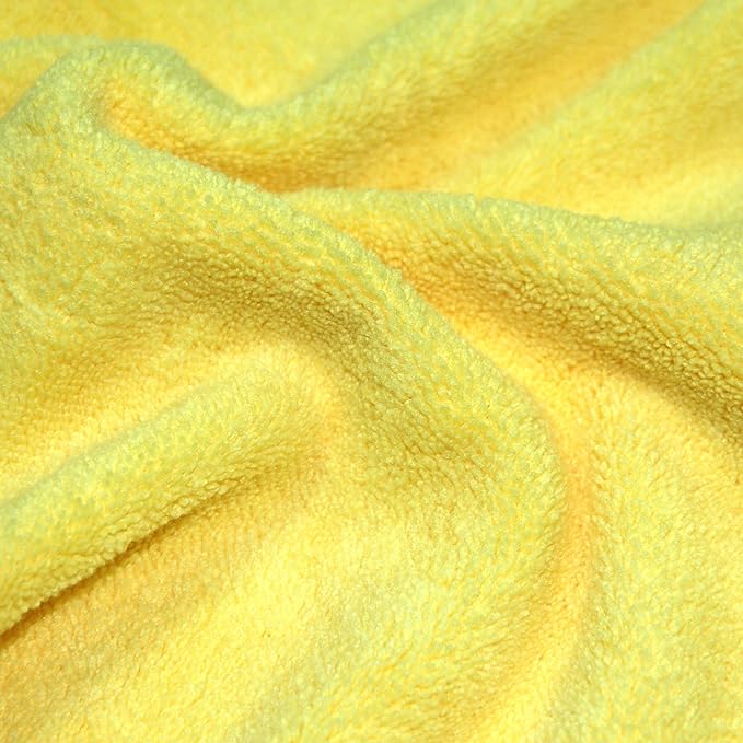POLYTE Premium Microfiber Cleaning Towel16x16 in 36 Pack (BlueGreenYellow)