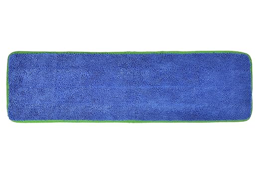 CleanAide All Purpose Super Absorbent Mega Microfiber Mop Pads for 24 Mop Plate Machine Washable Traps Dust Dirt &amp Pet Hair Reusable for Home &amp Commercial Cleaning 28x8 6-Pack Green