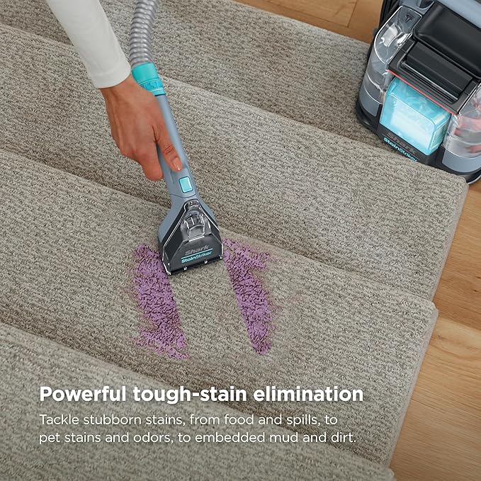 Shark StainStriker Portable Carpet Upholstery &amp Area Rug Cleaner Stain &amp Odor Remover Perfect for Car Interiors Nordic Blue PX202BRN