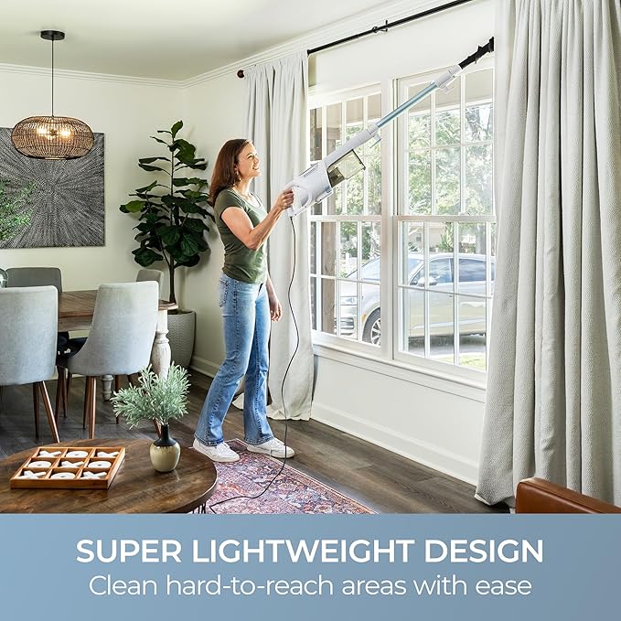 Kenmore CS2015 200 Series Corded Stick Vacuum Detachable Hand Vac with 2-Motor Powerful Suction Hair Eliminator Nozzle LED Headlight &amp Swivel Steering for Carpets Bare Floors and Couches