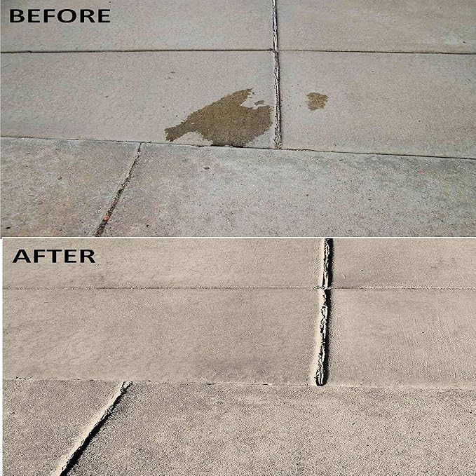 Concrete Oil Stain Remover Eco-Friendly Bio-Remediates and Removes Oil &amp Grease Stains on Concrete and Asphalt Driveways Garages Pavers Patios Parking Lots and Streets(2 LB)