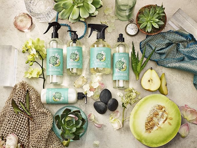 Caldrea Linen and Room Spray Air Freshener Made with Essential Oils Plant-Derived and Other Thoughtfully Chosen Ingredients Pear Blossom Agave Scent 16 oz 2 Pack