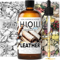 HIQILI Leather Fragrance Oil Men's Scent for Car Air Freshener Use Soap Candle and Long-Lasting Perfume Making - 5.07 Fl Oz