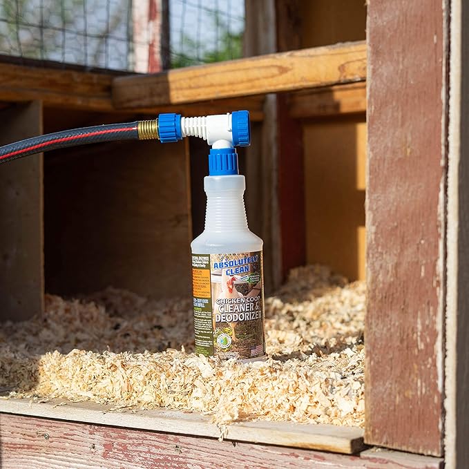 Absolutely Clean Chicken Coop Cleaner and Deodorizer Veterinarian Approved Powerful Natural Enzyme Cleaner Safely Eliminate Tough Messes and Odors Made in Colorado