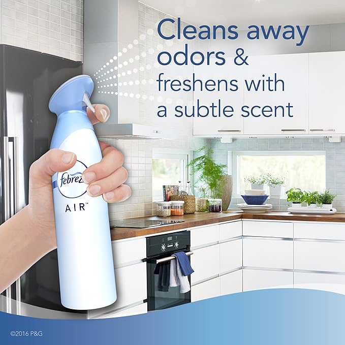 Febreze Air Freshener and Odor Eliminator Spray Gain Original and Island Fresh Scents 8.8oz (Pack of 4)