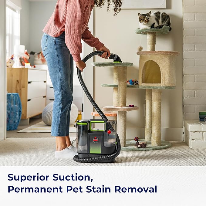 BISSELL® Little Green® Max Pet SmartMix Portable Carpet and Upholstery Deep Cleaner Car/Auto Detailer with SmartMix Technology Self-Cleaning Tough Stain Tool and Pet Hair Removal Tool 38572