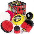 Heavy Duty Nylon Bristle Brush Cleaning Supplies with All Purpose Cleaner Paste Lemon Lime Scented - Ideal for Deck Patio Home Siding Outdoor Tile Garage Stainless Steel - Masonry Scrub Brush