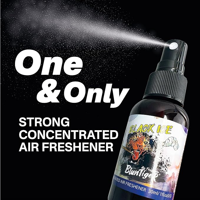 High Concentrated Strong Oil Based Air Freshener 30ml/1oz Car Room Home and Bathroom Deodorizer &amp Odor Eliminator Spray (Inspired by Black Ice 6Pack)