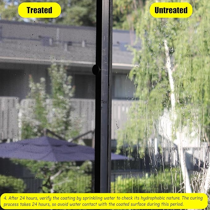 𝐁𝐋𝐎𝐎𝐌𝐗™ Glass Coating for Windshield Windows Bathroom Doors Mirrors Building Glasses &amp Screens | Anti Stain | Water Repellent | Glass Polish | Windshield Polish | Lasting Shine.