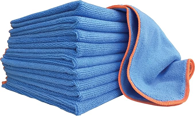 Silver-Infused Microfiber Cloths. Go Beyond Ordinary Cleaning. 10 Washable/Reusable 12x12 Cloths.