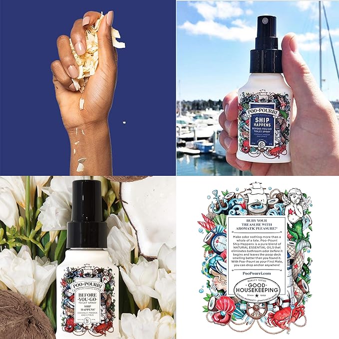 Poo-Pourri Original CitrusShip Happens and Tropical Hibiscus 1.4 Ounce Set