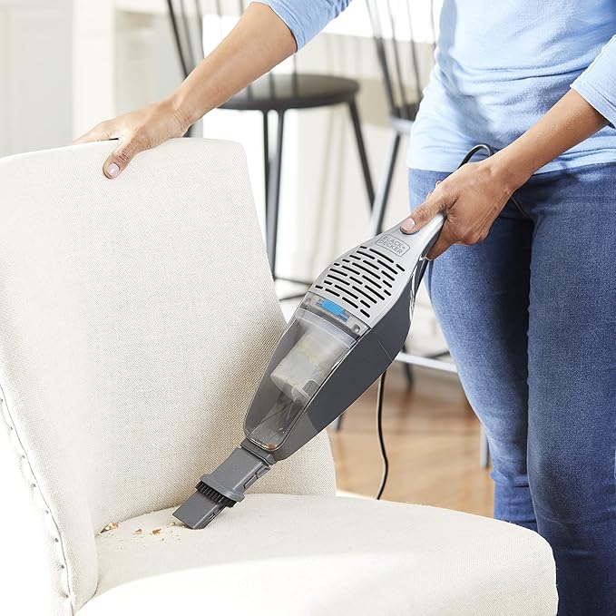 BLACK+DECKER 5-in-1 Vacuum &amp Mop Convertible (Handheld or Upright) Powerful Corded 480-Watt Motor Swivel Steering Unlimited Runtime - Quick Clean with Minimal Effort