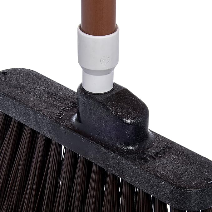 SPARTA Spectrum Duo-Sweep Flagged Bristle Angle Broom with Handle 56 - Brown