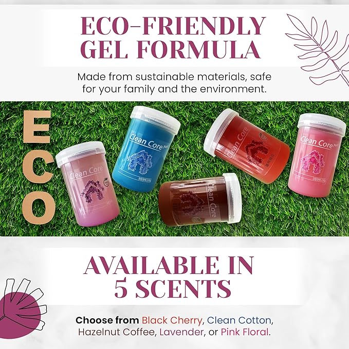 SEOLIN Air Freshener &amp Purifier Gel | Eliminates 99.9% Odors Eco-Friendly Last up to 30-45 Days | Ideal for Home Office Car &amp More | 5 Scents Available (230g) (Clean Cotton)