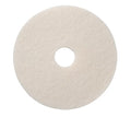 Americo White Super Polish Floor Pad 12x18 5 Pads/Case Machine Floor Pads for Polishing Dry Floors Made of 100% Recycled Content USA Made