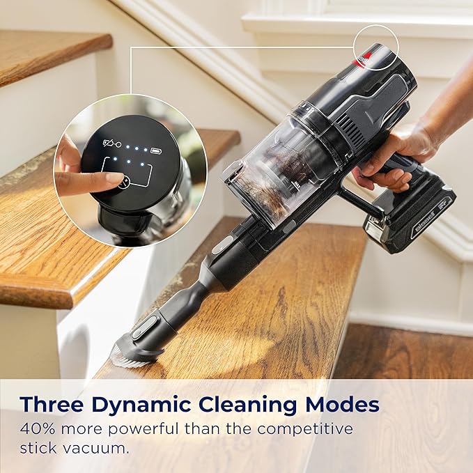 Bissell CleanView XR 200W Lightweight Cordless Vacuum w/Removable Battery 35-min runtime Tangle-Free Brush Roll LED Lights XL Tank Dusting &amp Crevice Tool Wall Mount 3789U