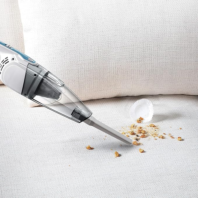 Black &amp Decker BDST1609 3-in-1 Corded Lightweight Handheld Cleaner &amp Stick Vacuum Cleaner White with Aqua Blue