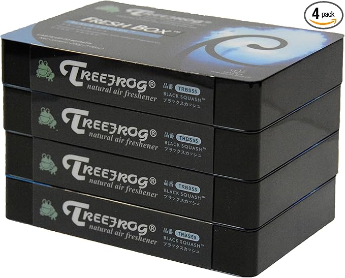Black Squash Scent 4 Pack Treefrog Natural Air Freshener Fresh Box (AKA Xtreme Fresh)