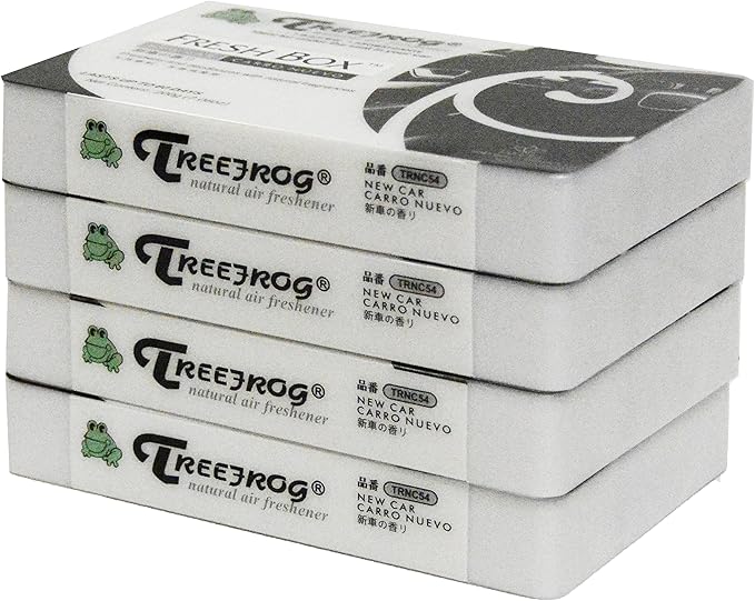 New Car Scent 4 Pack Treefrog Natural Air Freshener Fresh Box (AKA Xtreme Fresh)