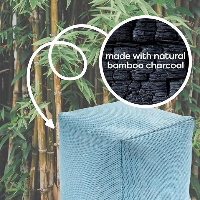 BambooMN Activated Bamboo Charcoal Air Purifier Cube - 800g Sky Blue - 2 Units