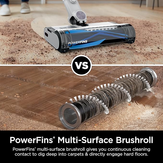 Shark Detect Pro Cordless Vacuum with PowerFins Brushroll Stick/Handheld (2-in-1) Ash Purple/Grey IW1120