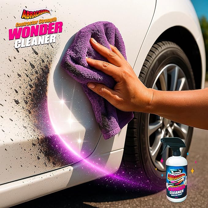 Abracadabra® Contractor Strength Wonder Cleaner - As Seen on TV - 16 fl oz - Gunk &amp Build up Remover - Removes Tar Adhesives Gum Stickers Sap Oils &amp More on Most Surfaces - Better Stronge