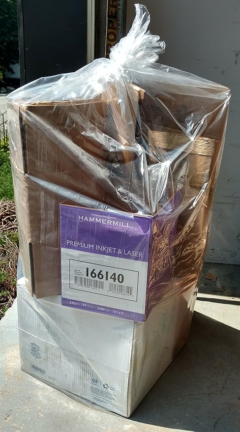 Super Big Mouth Trash Bags® 55 Gallon Clear Recycle Trash Garbage Bags 2-MIL 38W x 58H - 10 Pack