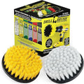 Hard Water Stain Remover - Grout Cleaner - Calcium Mineral Deposits Soap Scum Rust - Drill Brush - 5-inch Spin Brush - Bathroom Accessories - Scrub - Bath Mat - Shower Door - Glass Cleaner