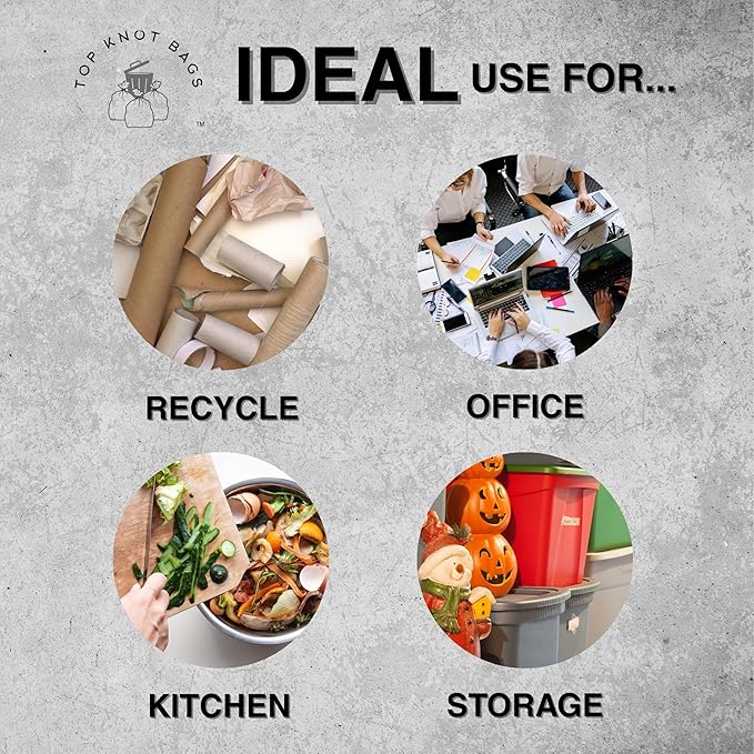 45 Gallon Garbage Trash Bag 40X48 Clear 150 Count Can Liner Bulk 40 Gallon 41 Gallon 42 Gallon 44 Gallon Made in USA