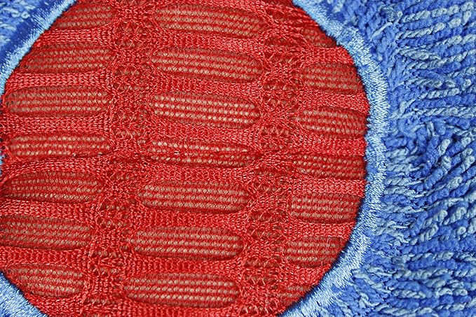 CleanAide Twist Yarn Microfiber Mop Pads with Built-in Scrubber for Spot Cleaning Reusable Flat Mop Heads for Wet or Dry Use Safe on Most Floors Machine Washable 24 Inch 6-Pack Red