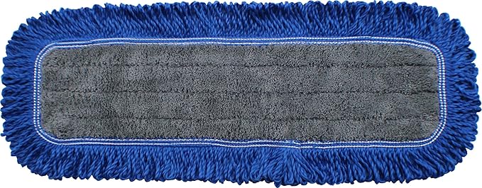 18 Microfiber Dust Mop Pads with Fringe - 12-Pack