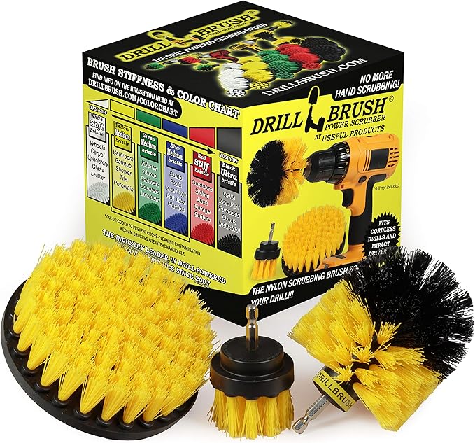 Bathroom Cleaner - Cleaning Supplies - Spin Brush - Grout Cleaner - Bathtub - Shower - Drill Brush - Carpet Cleaner - Sink - Shower Mat - Scrub Brush - Tile Grout Cleaning Tool &amp Shower Power Clea