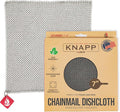 Knapp Made Chainmail Dishcloth 7”x5” - Replace Your Dirty Sponge - All Purpose Kitchenware Pots &amp Pans Cleaner - Lasts a Lifetime