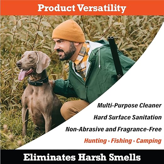 SNiPER II Disinfectant Cleanser and Odor Eliminator Cleaner for Outdoor Disinfecting Purposes Use for Hunting Fishing and Camping Made in the USA 16 Ounce Spray Bottle